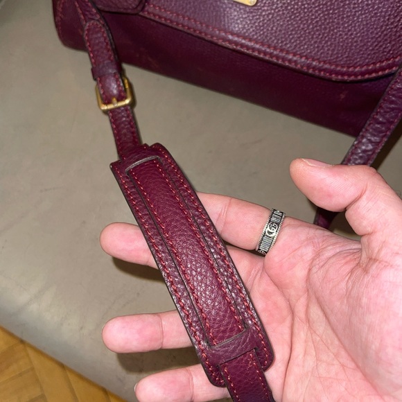 Authentic MCM pebbled leather satchel with removable strap conversion handbag - Picture 7 of 17